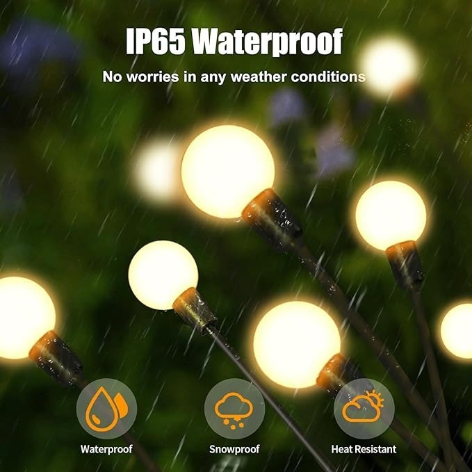 Magic Firefly Solar Garden Lights - 10 Lights
