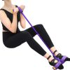 Foot Pedal Resistance Band Elastic Sit-up Pull Rope Yoga Fitness Gym – Elastic Pull Ropes Tummy Trimmer (random Colors)