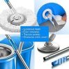 360° Rotating Head Mops With Bucket Mob Deep-cleaning Magic Mop-microfiber Mop