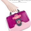 24 Pcs Girls Fashion Beauty Salon Toys, Early Education Toys, Kids Makeup Kit, Dress Up Pretend Play With Toy Hairdryer, Comb, Portable Case, Premium Gifts For Toddler Girls (cosmetic Bag)