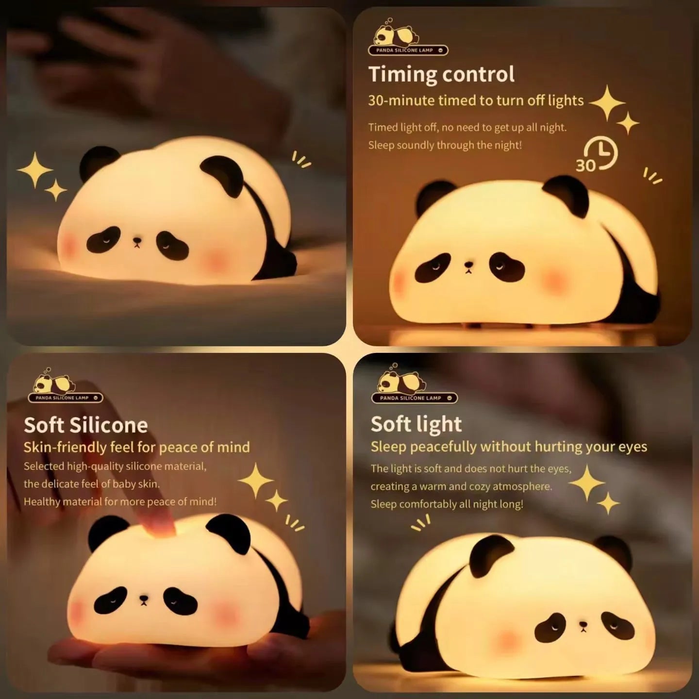 Cute Panda Night Light