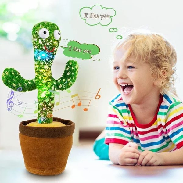 nteractive Dancing Cactus Toy – Singing, Talking, Voice Recording Plush With Usb Rechargeable Function – Fun Educational Gift For Babies And Kids (ages 6 Months & Up) – Rechargeable & With Box ₨922