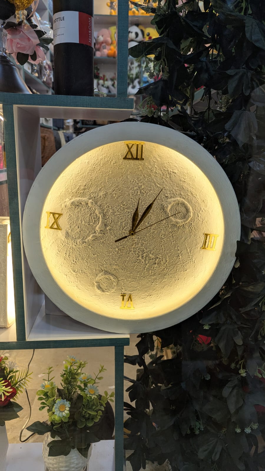 Moon wall Clock