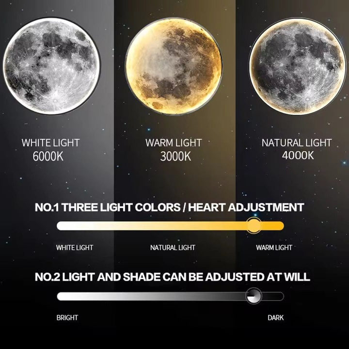 LED Moon Ceiling Lamps Wall Light - Belledoux