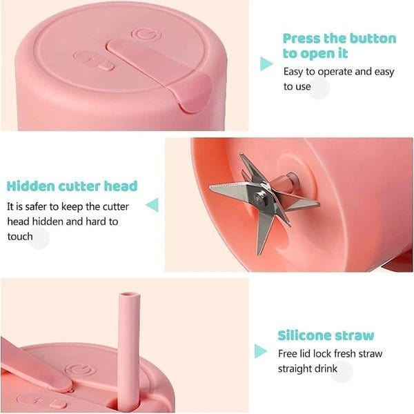 Mini Portable Rechargeable Mini Portable Juicer Blender - Belledoux
