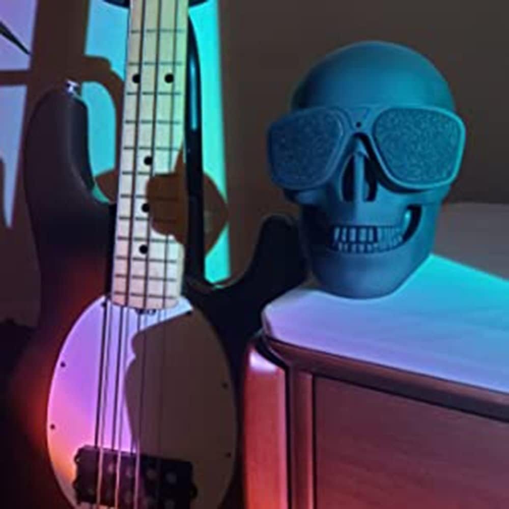 Portable Wireless Bluetooth 5.2 Skull Head Bass Stereo Speaker Skull Speaker - Belledoux