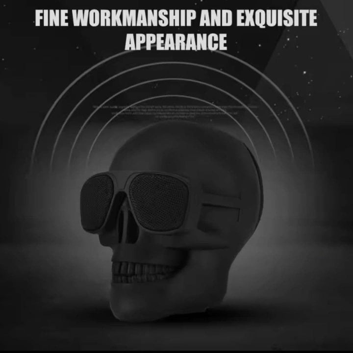 Portable Wireless Bluetooth 5.2 Skull Head Bass Stereo Speaker Skull Speaker - Belledoux