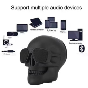 Portable Wireless Bluetooth 5.2 Skull Head Bass Stereo Speaker Skull Speaker - Belledoux