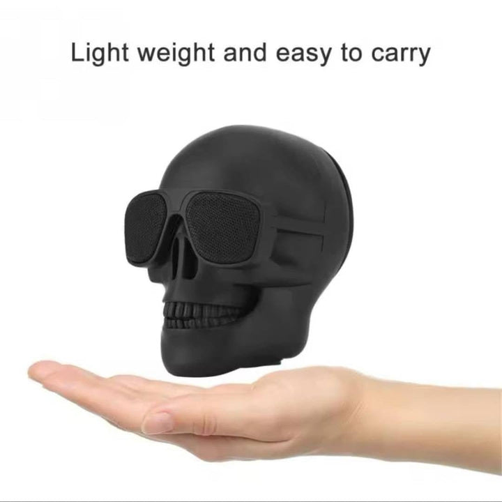 Portable Wireless Bluetooth 5.2 Skull Head Bass Stereo Speaker Skull Speaker - Belledoux